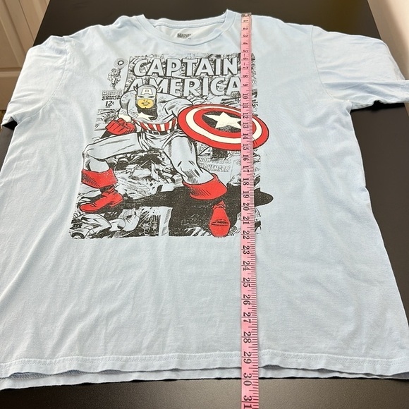 Marvel Blue Captain America Graphic Tee T-Shirt XL Marvel Comics Group - Picture 11 of 12